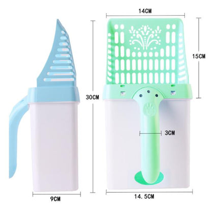 Pet Supplies Cat Litter Scoop Cleaning Set with Hook