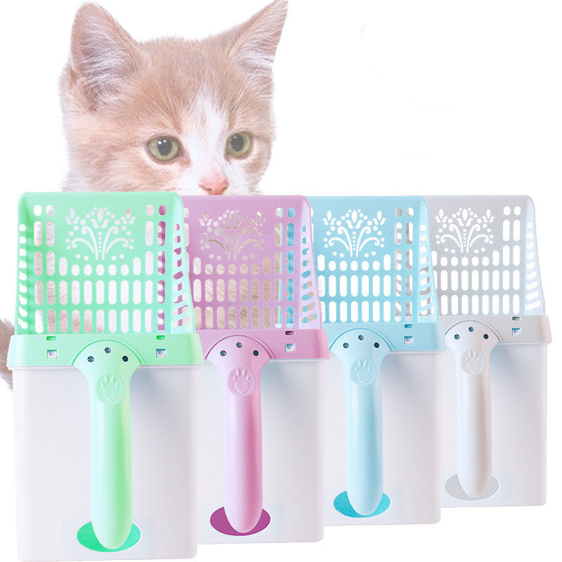 Pet Supplies Cat Litter Scoop Cleaning Set with Hook