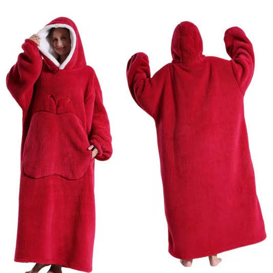 Long Fluffy One-Suit For Home